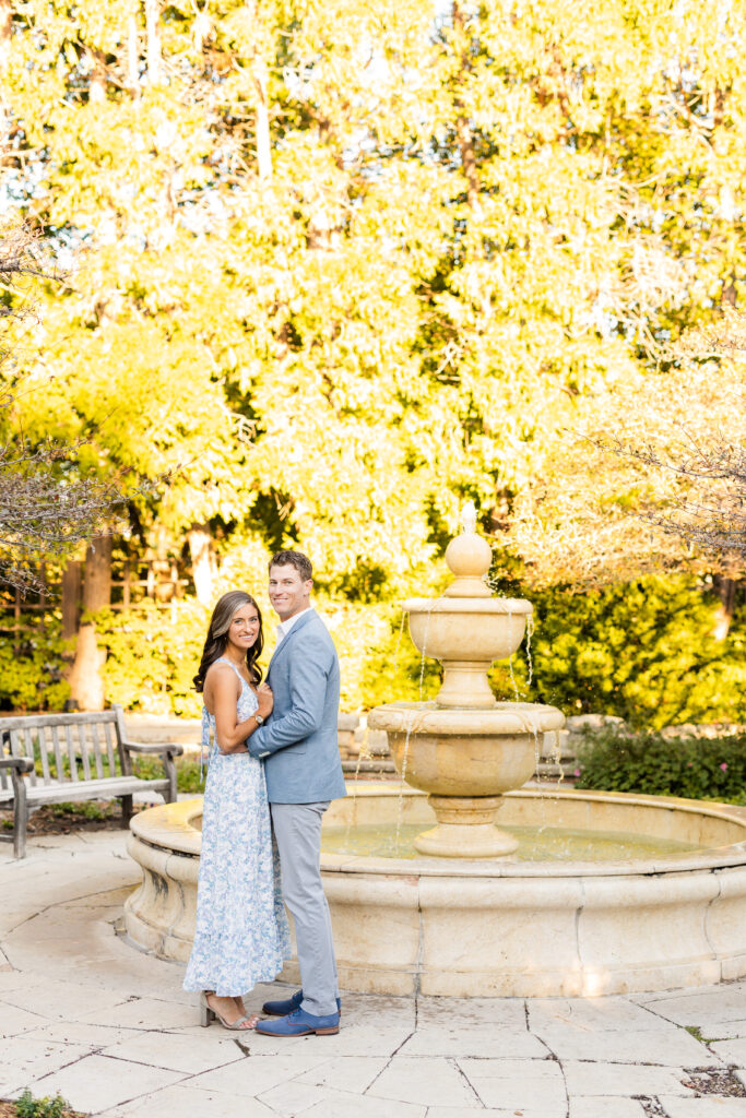 Warm outdoor fall engagement session in Wichita