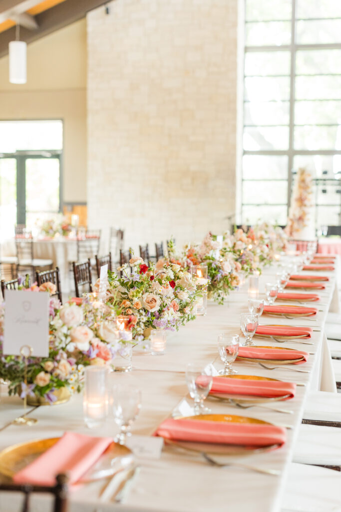 Luxurious floral table decor at Botanica Wichita