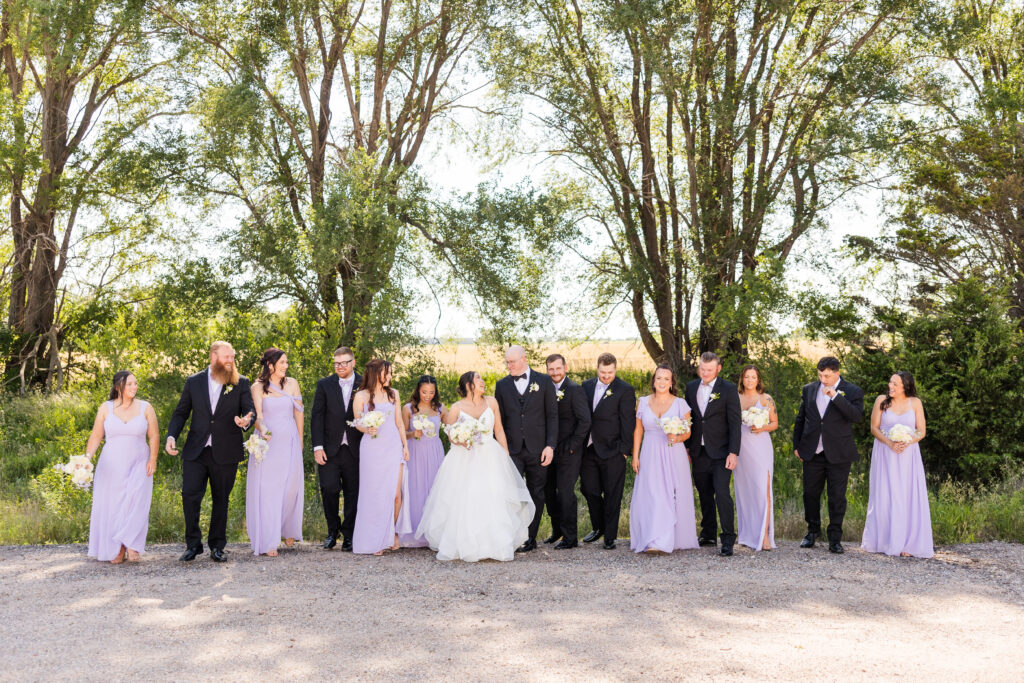 Taking bridal party portraits, family formals, and bridal portraits can take up to 3 hours.